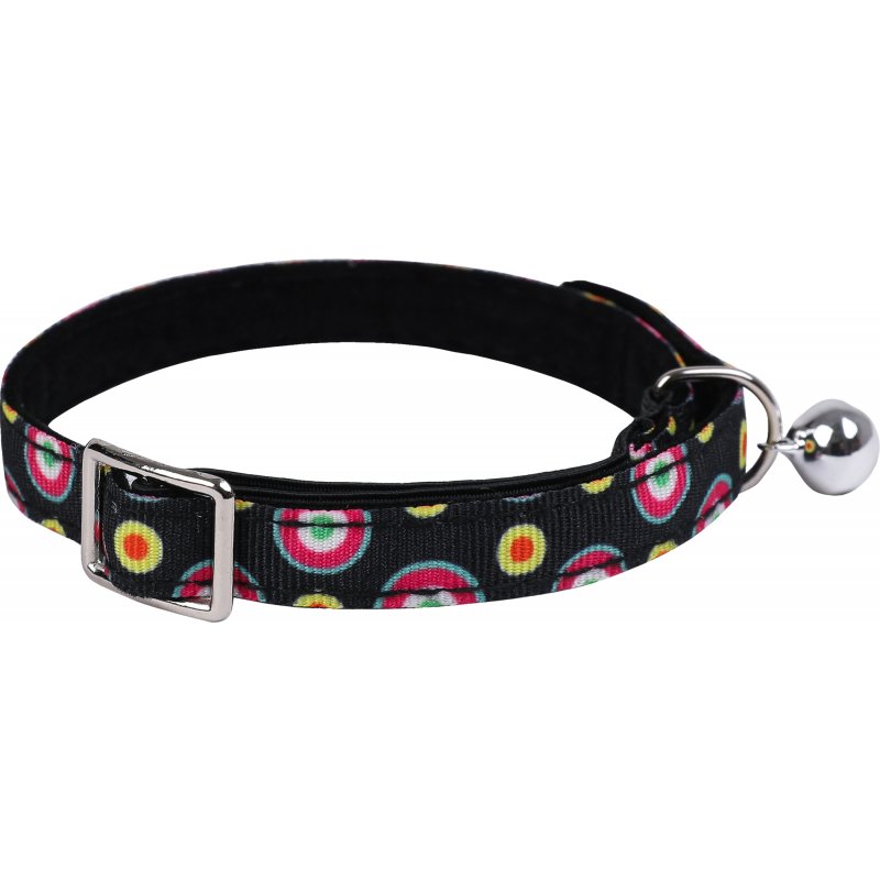 Wouapy Katzenhalsband mit Glocke Psyche Schwarz