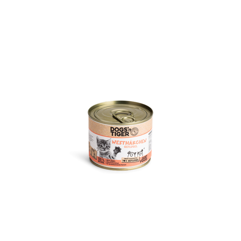 Dogs’n Tiger Katzennassfutter Kitten Nesthäkchen 200g