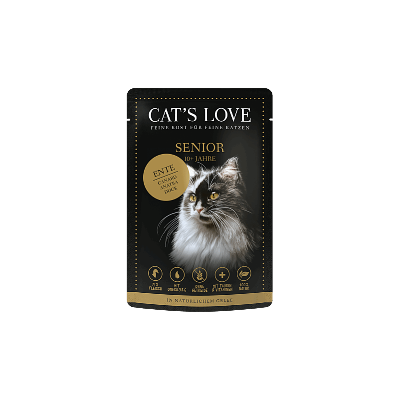 Cat´s Love Nassfutter Senior Ente 85g