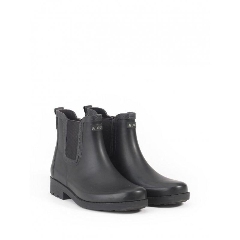 Aigle Damen Regenstiefelette Carville Schwarz 36