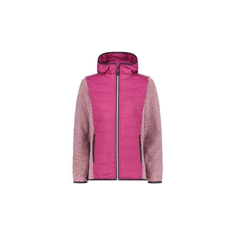 CMP Damen Fleece-Wattiert Jacke Pink 34