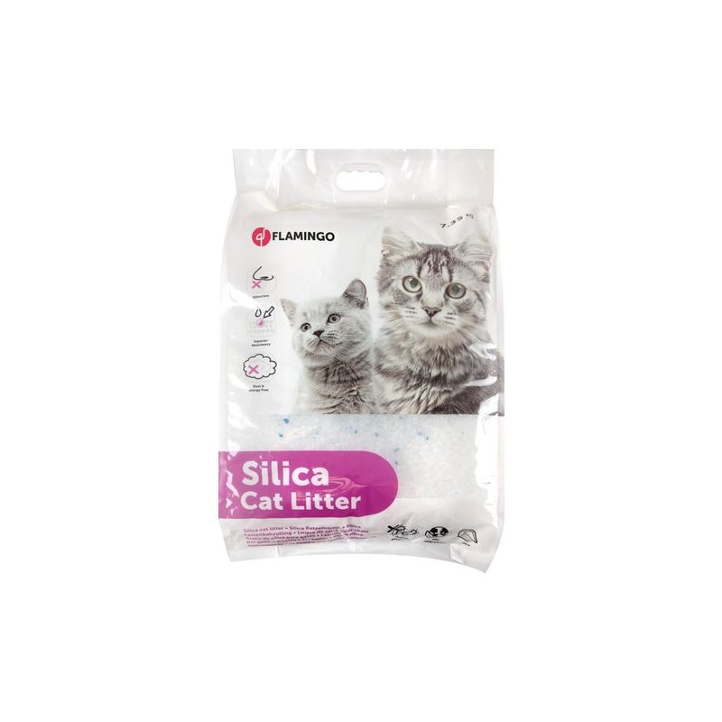 Flamingo Katzenstreu Silica Medium 5,5 L